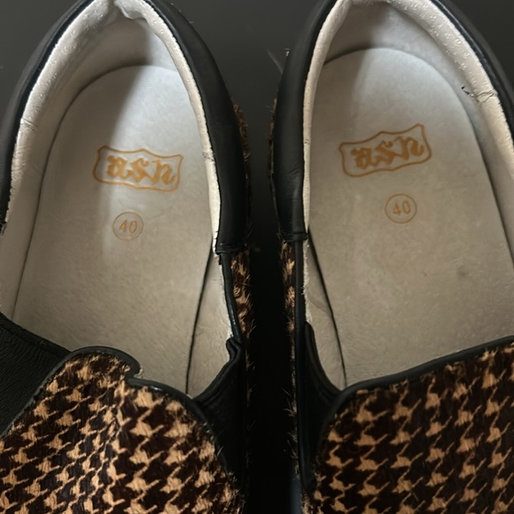 Ash Karma Cowhair Leather Slip On Platform Sneakers Y2K 90s Shoes Size 10 40 - Picture 7 of 9